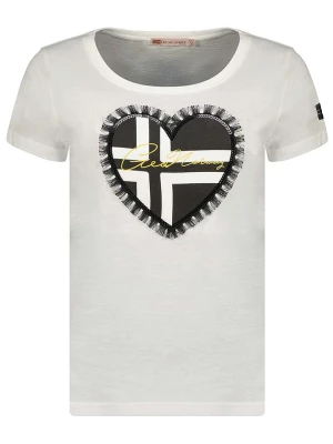 Geographical Norway T-shirt "Jeduction" w kolorze białym rozmiar: M