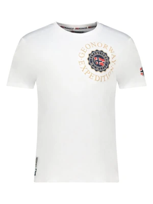 Geographical Norway Koszulka "Jeganto" w kolorze białym rozmiar: S