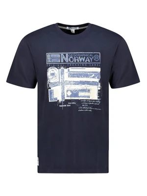 Geographical Norway Koszulka "Jegory" w kolorze granatowym rozmiar: S
