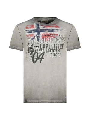 Geographical Norway Koszulka "Jelegant" w kolorze szarym rozmiar: 128