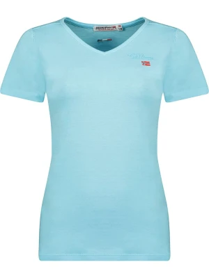 Geographical Norway Koszulka "Jelodie" w kolorze błękitnym rozmiar: XXL