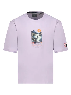 Geographical Norway Koszulka "Jembark" w kolorze fioletowym rozmiar: L
