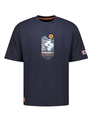 Geographical Norway Koszulka "Jembark" w kolorze granatowym rozmiar: M