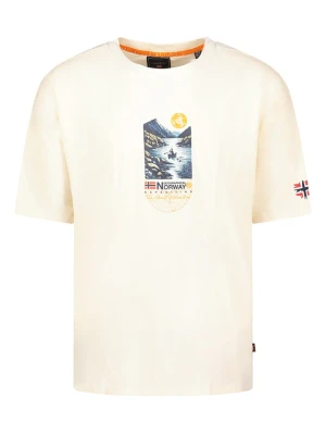 Geographical Norway Koszulka "Jembark" w kolorze kremowym rozmiar: XL