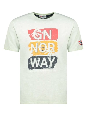Geographical Norway Koszulka "Jemilio" w kolorze zielonym rozmiar: XXL