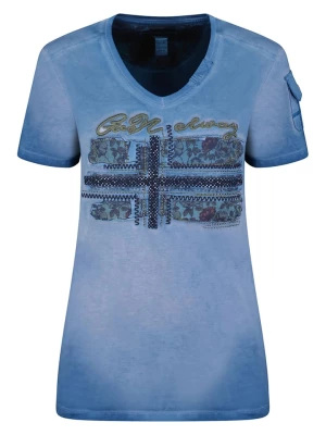 Geographical Norway Koszulka "Jepson" w kolorze niebieskim rozmiar: S