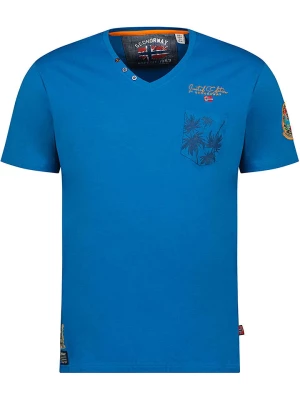 Geographical Norway Koszulka "Jibo" w kolorze niebieskim rozmiar: S