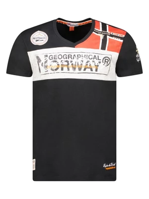 Geographical Norway Koszulka "Jidney" w kolorze czarnym rozmiar: XXL