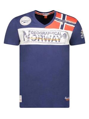 Geographical Norway Koszulka "Jidney" w kolorze granatowym ze wzorem rozmiar: 116