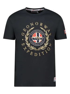 Geographical Norway Koszulka "Jiger" w kolorze czarnym rozmiar: L