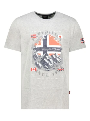 Geographical Norway Koszulka "Jilief" w kolorze szarym rozmiar: L