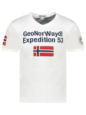 Geographical Norway Koszulka "Jimdo" w kolorze białym rozmiar: S