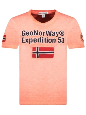 Geographical Norway Koszulka "Jimdo" w kolorze pomarańczowym rozmiar: M