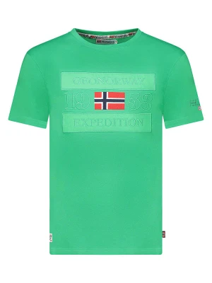 Geographical Norway Koszulka "Jimonsen" w kolorze zielonym rozmiar: 152