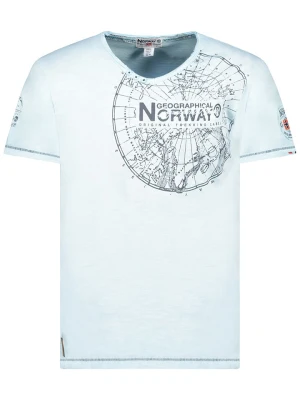 Geographical Norway Koszulka "Jimperable" w kolorze błękitnym rozmiar: S
