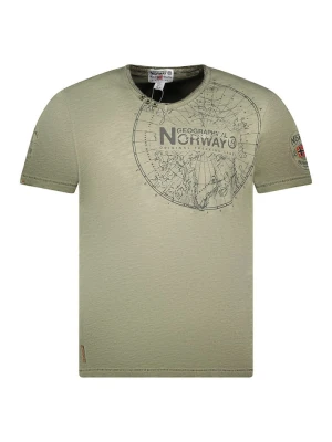 Zdjęcie produktu Geographical Norway Koszulka "Jimperable" w kolorze khaki rozmiar: S