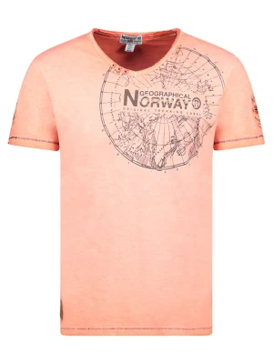 Geographical Norway Koszulka "Jimperable" w kolorze pomarańczowym rozmiar: M