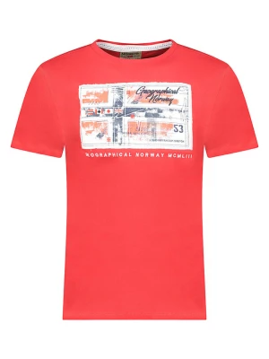Geographical Norway Koszulka "Jiname" w kolorze czerwonym rozmiar: 152