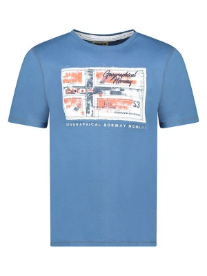 Geographical Norway Koszulka "Jiname" w kolorze niebieskim rozmiar: 164