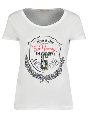 Geographical Norway Koszulka "Jirondelle" w kolorze białym rozmiar: XL