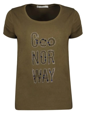 Geographical Norway Koszulka "Joaquina" w kolorze khaki rozmiar: XXL