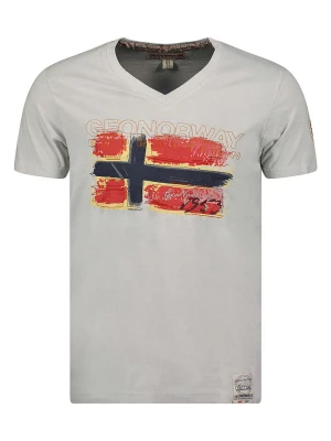 Geographical Norway Koszulka "Joasis" w kolorze jasnoszarym rozmiar: 3XL