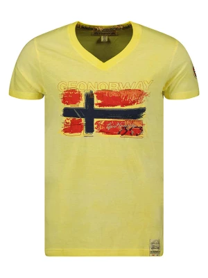 Geographical Norway Koszulka "Joasis" w kolorze żółtym rozmiar: L