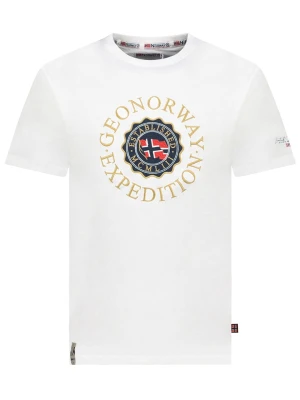Geographical Norway Koszulka "Joe" w kolorze białym rozmiar: S