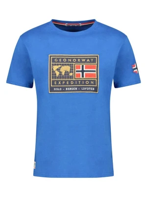 Geographical Norway Koszulka "Jofoten" w kolorze niebieskim rozmiar: 152