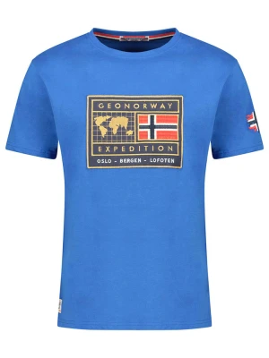 Geographical Norway Koszulka "Jofoten" w kolorze niebieskim rozmiar: XXL