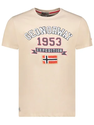Geographical Norway Koszulka "Jollegio" w kolorze beżowym rozmiar: 3XL