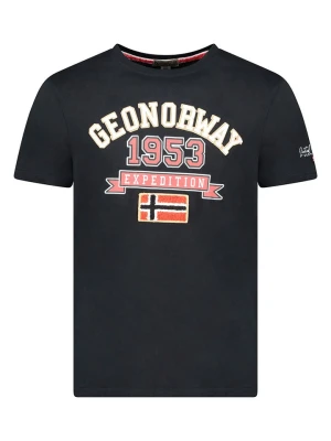 Geographical Norway Koszulka "Jollegio" w kolorze czarnym rozmiar: 140