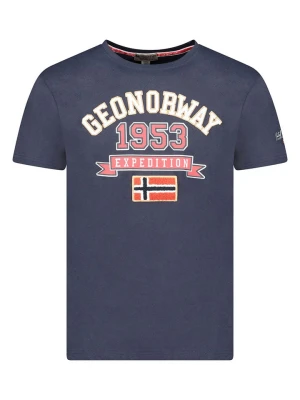 Geographical Norway Koszulka "Jollegio" w kolorze granatowym rozmiar: 176