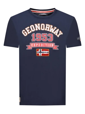 Geographical Norway Koszulka "Jollegio" w kolorze granatowym rozmiar: S