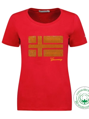 Geographical Norway Koszulka "Jonquille" w kolorze czerwonym rozmiar: XL
