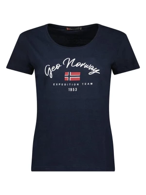 Geographical Norway Koszulka "Jopera" w kolorze granatowym rozmiar: L