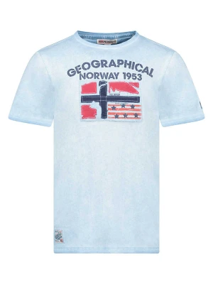 Geographical Norway Koszulka "Jotz" w kolorze błękitnym rozmiar: 164