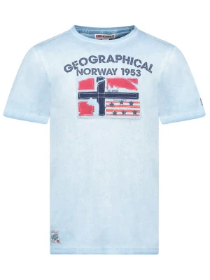 Geographical Norway Koszulka "Jotz" w kolorze błękitnym rozmiar: XXL