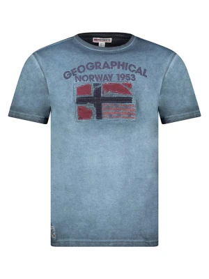 Geographical Norway Koszulka "Jotz" w kolorze niebieskim rozmiar: 140
