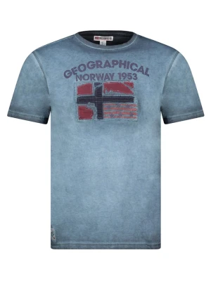 Geographical Norway Koszulka "Jotz" w kolorze niebieskim rozmiar: S