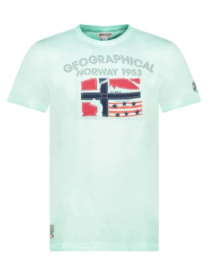Geographical Norway Koszulka "Jotz" w kolorze turkusowym rozmiar: M