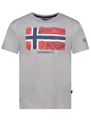 Geographical Norway Koszulka "Jpalm" w kolorze szarym rozmiar: L