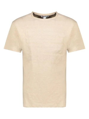 Geographical Norway Koszulka "Jraye" w kolorze beżowym rozmiar: L