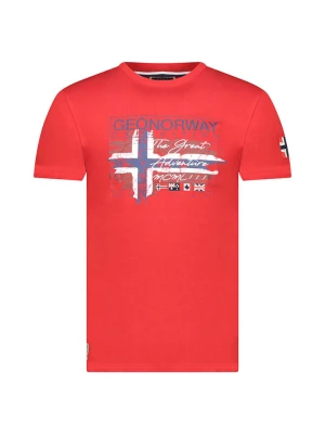 Geographical Norway Koszulka "Jrusty" w kolorze czerwonym rozmiar: 128