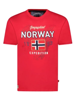Geographical Norway Koszulka "Juitre" w kolorze czerwonym rozmiar: M