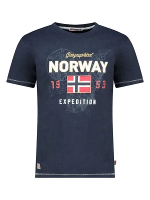 Geographical Norway Koszulka "Juitre" w kolorze granatowym rozmiar: S