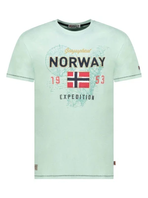 Geographical Norway Koszulka "Juitre" w kolorze turkusowym rozmiar: S