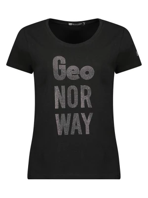 Geographical Norway Koszulka "Jutifa" w kolorze czarnym rozmiar: L