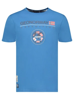 Geographical Norway Koszulka "Jvick" w kolorze niebieskim rozmiar: S
