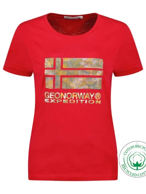 Geographical Norway Koszulka "Jwild" w kolorze czerwonym rozmiar: XL